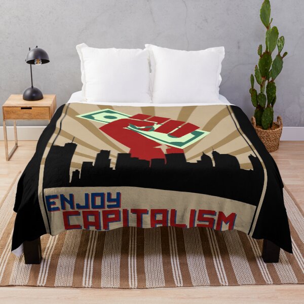 Item preview, Enjoy Capitalism, communism propaganda parod red designed and sold by T-Look.