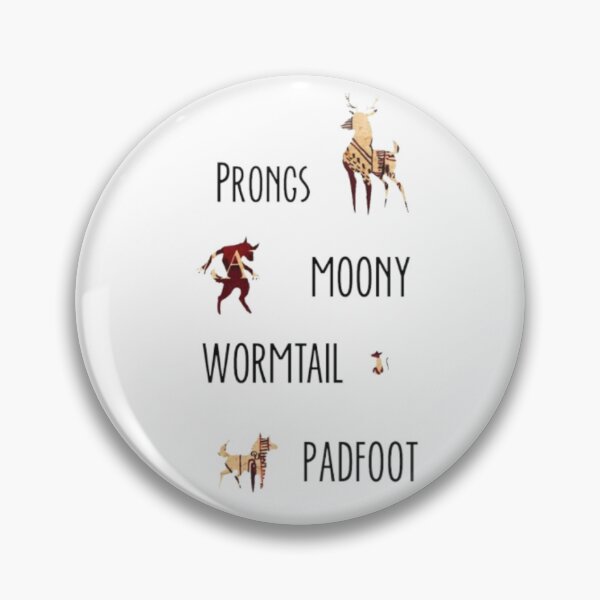 Item preview, Prongs Moony Wormtail Padfoot designed and sold by HarryMagicPlace.