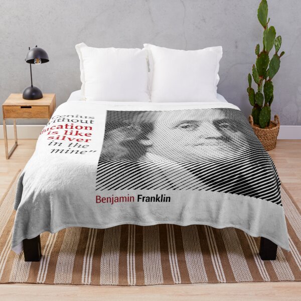 Item preview, Benjamin Franklin's Portrait with a Creativity Quote designed and sold by emotica.