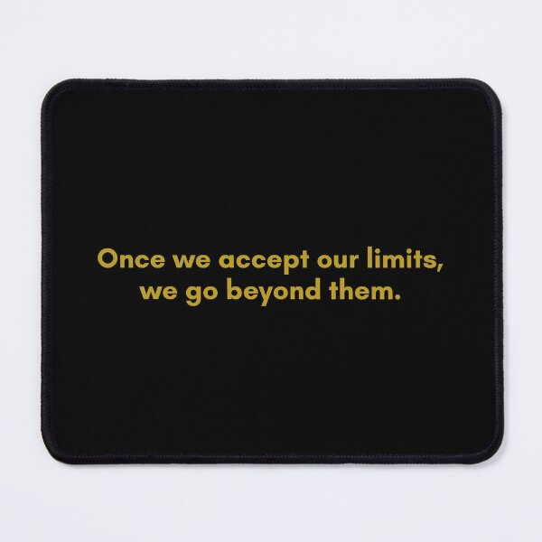 Item preview, Once we accept our limits, we go beyond them. | Albert Einstein | Golden Quote designed and sold by Philosopherous.