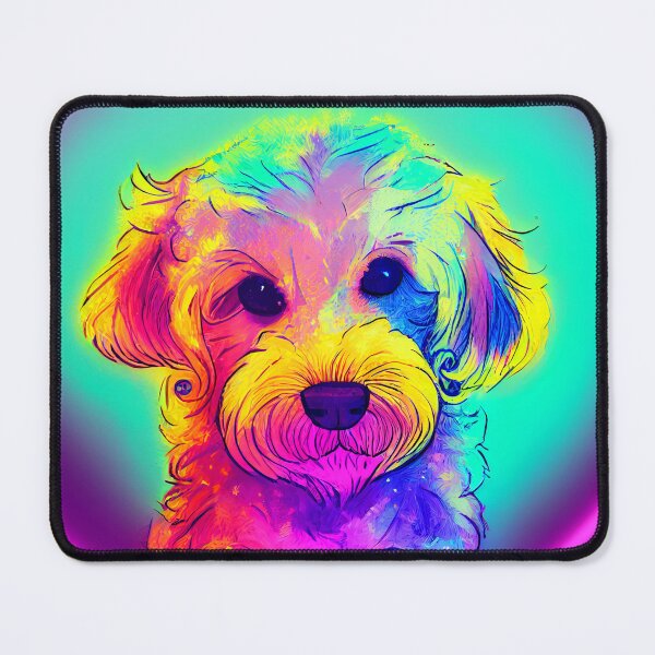Item preview, NEON GOLDENDOODLE DOG designed and sold by GloriaSanchez.