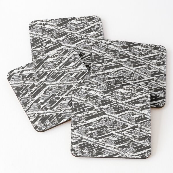 Item preview, Forbidden City Antique Oriental Traditional Chinese Cityscape Pattern designed and sold by speedrunner.