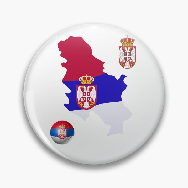 Item preview, Serbian Map Flag designed and sold by Tienda-Vane.