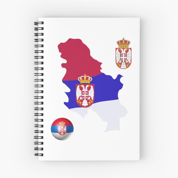 Item preview, Serbian Map Flag designed and sold by Tienda-Vane.