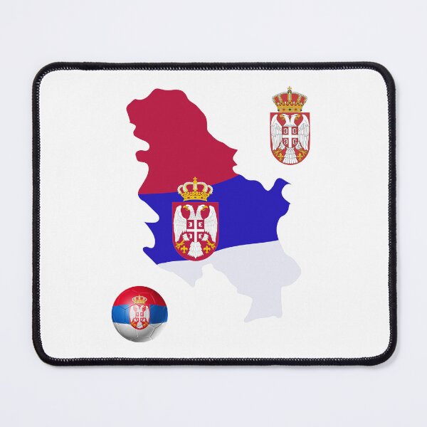 Item preview, Serbian Map Flag designed and sold by Tienda-Vane.