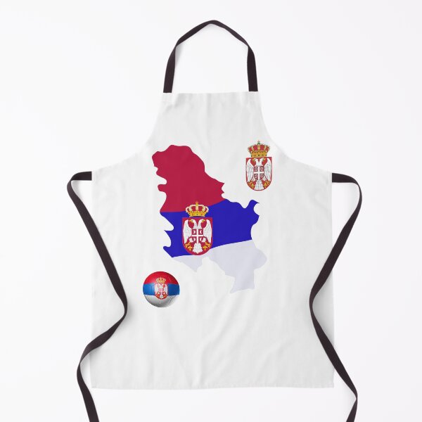 Item preview, Serbian Map Flag designed and sold by Tienda-Vane.