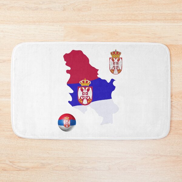 Item preview, Serbian Map Flag designed and sold by Tienda-Vane.