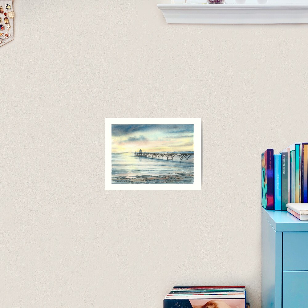 "Clevedon Pier" Art Print for Sale by ingridslatter Redbubble