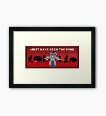 Elder Scrolls. Clueless NPC. Dark Elf. Dunmer. Framed Print