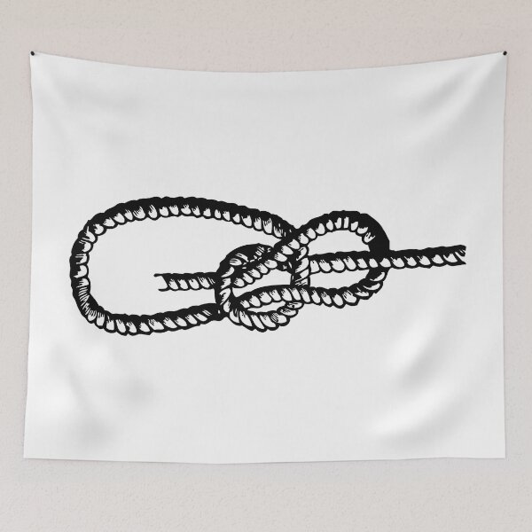 Item preview, Thicc Bowline, Black on White designed and sold by TheTautLine.