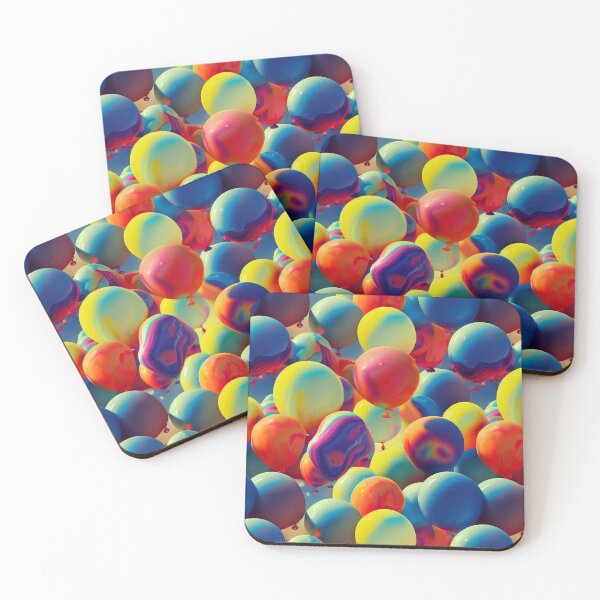 Aperçu de l'œuvre Ballons heureux 5 créée et vendue par Cryptilian.