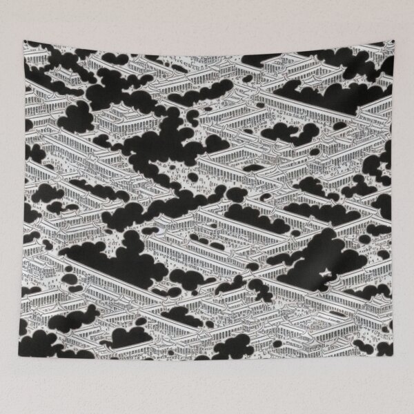 Item preview, Forbidden City Cityscape Antique Traditional Chinese Oriental Pattern designed and sold by speedrunner.
