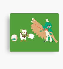 Rowlet Evolution Canvas Print