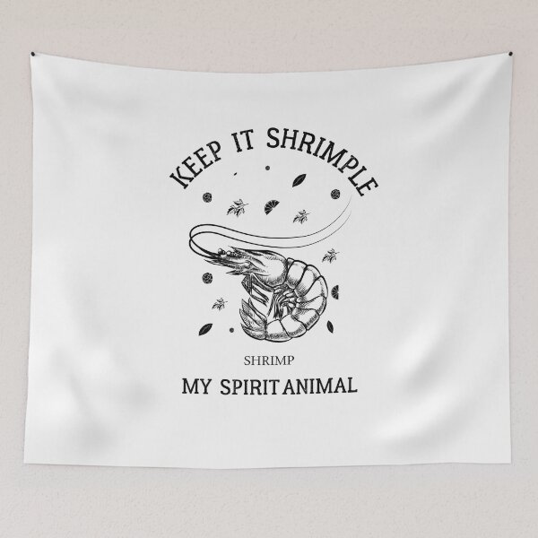 Item preview, Keep it Shrimple ! Shellfish, Shrimp Seafood Lovers designed and sold by Raiko-art.