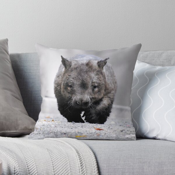 Wombat Throw Pillow