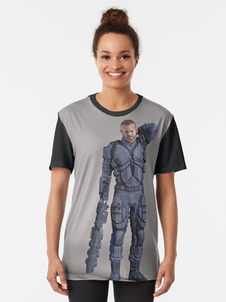 Thumbnail 2 of 5, Graphic T-Shirt, Soldier of the future graphic T-shirt designed and sold by guidonr1.