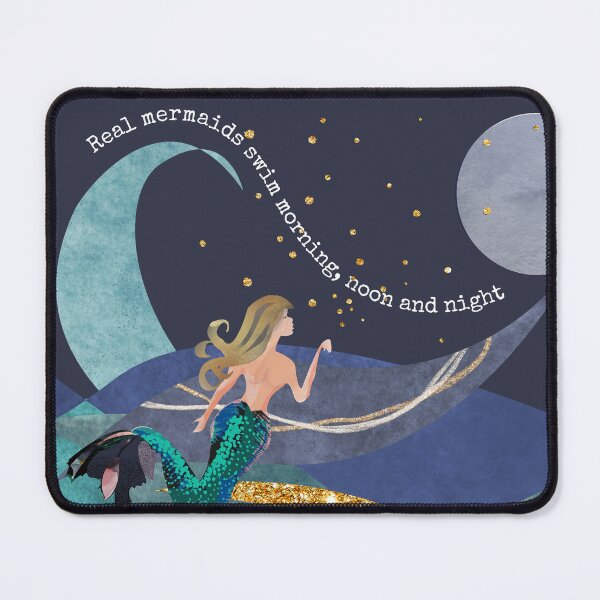 Item preview, Calling all wild open water swimming, winter bathers.  Born to swim mermaid design for swimmer lovers. Caroline Laursen Original designed and sold by Caroline Laursen.