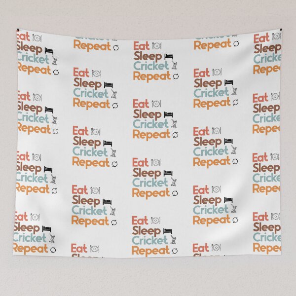 Artikelvorschau, Eat Sleep Cricket Repeat entworfen und verkauft von nextneveldesign.