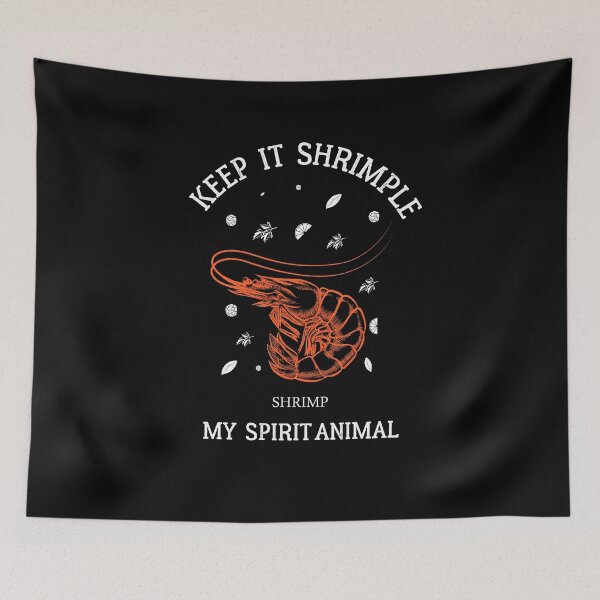Item preview, Keep it Shrimple ! Shellfish, Shrimp Seafood Lovers designed and sold by Raiko-art.