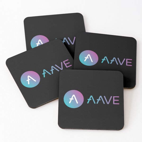Item preview, Aave AAVE Crypto Altcoin - Clean Gradient Logo Design with Text Logo designed and sold by CryptoMoods.