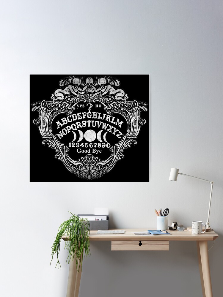 Tablero vintage de Ouija de Shayne of the Dead semi-brillante para pared