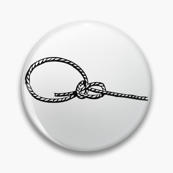 Item preview, Thin Bowline, Black on White designed and sold by TheTautLine.
