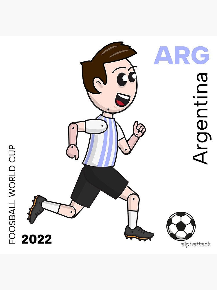 "World cup 2022 Foosball player Argentina" Poster for Sale by