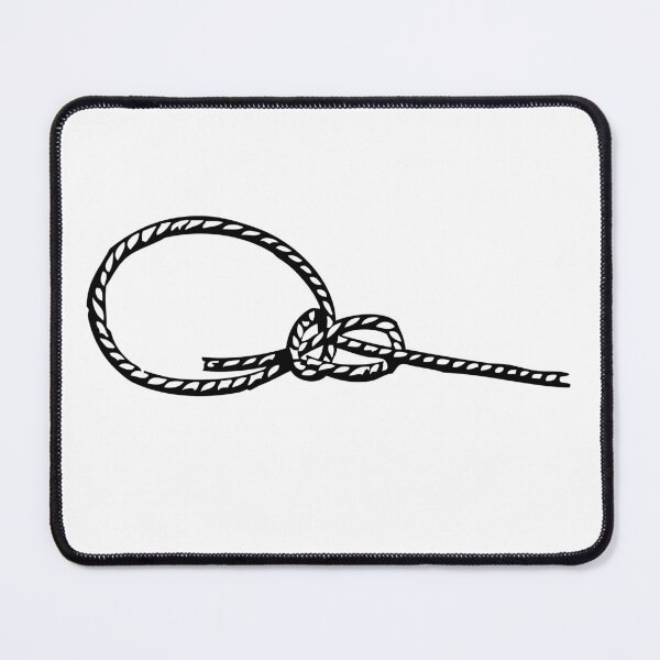 Item preview, Thin Bowline, Black on White designed and sold by TheTautLine.