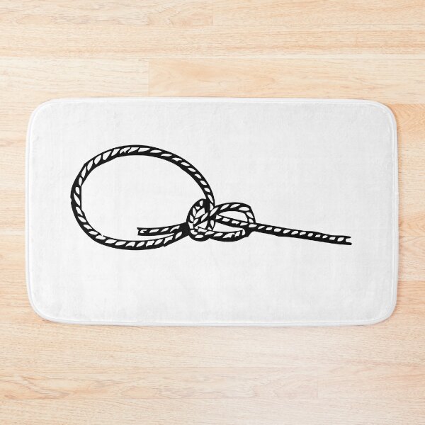 Item preview, Thin Bowline, Black on White designed and sold by TheTautLine.