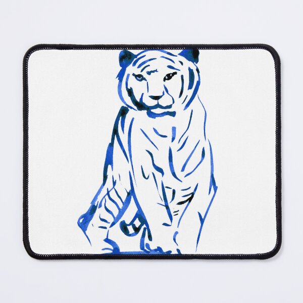 Item preview, Approaching Tiger - Blue  designed and sold by Niina  Niskanen.