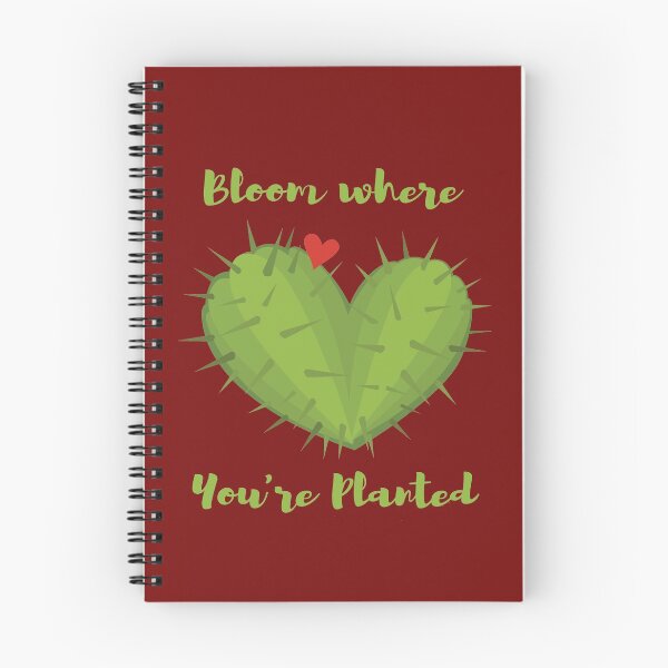 Item preview, Bloom Where You're Planted Cactus Heart designed and sold by momplusmouse.