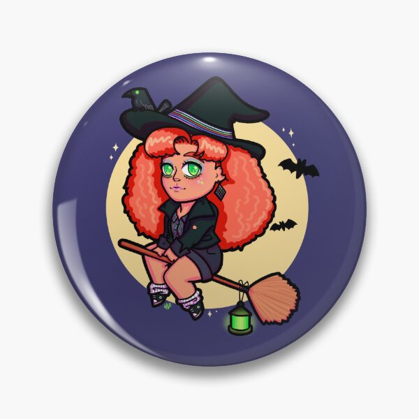 Item preview, ‘80s Witch on Broomstick designed and sold by busy-and-tired.