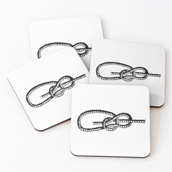 Item preview, Thicc Bowline, Black on White designed and sold by TheTautLine.