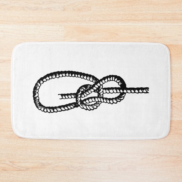 Item preview, Thicc Bowline, Black on White designed and sold by TheTautLine.