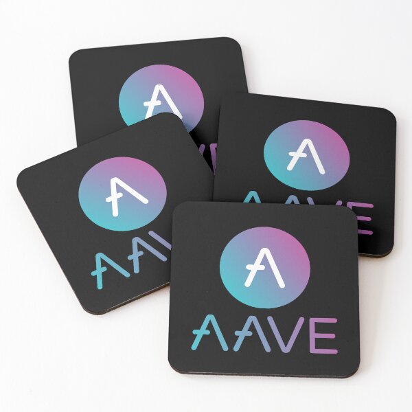 Item preview, Aave AAVE Crypto Altcoin - Clean Vertical Gradient Logo Design with Text Logo designed and sold by CryptoMoods.
