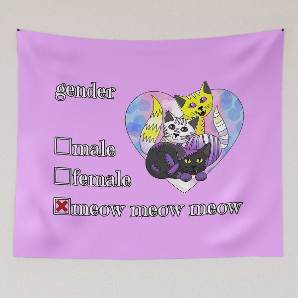 Item preview, My gender is purrfect designed and sold by Art by Veya.