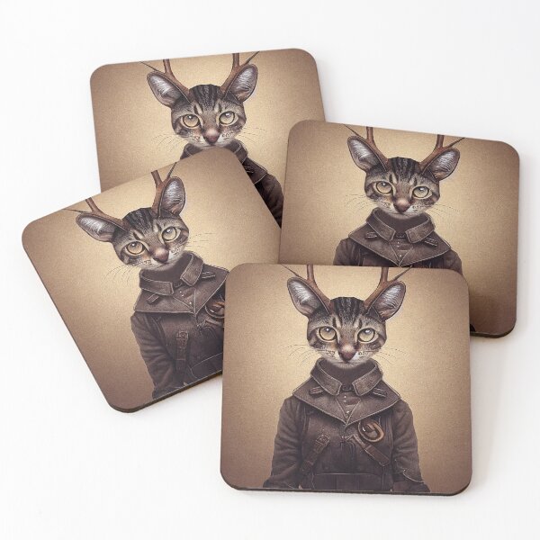 Item preview, Dieselpunk Cats #17: Military Aircraft Mechanic Kitten designed and sold by Åveline Dvorak.