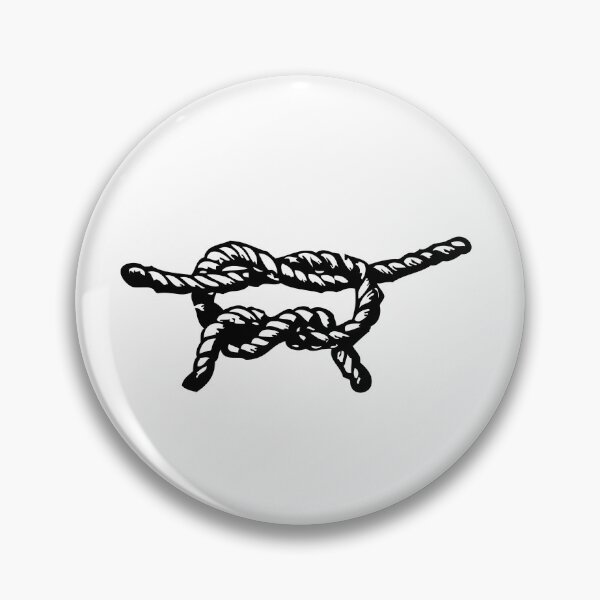 Item preview, Thicc Reef Knot, Black on White designed and sold by TheTautLine.