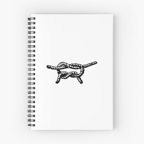 Item preview, Thicc Reef Knot, Black on White designed and sold by TheTautLine.
