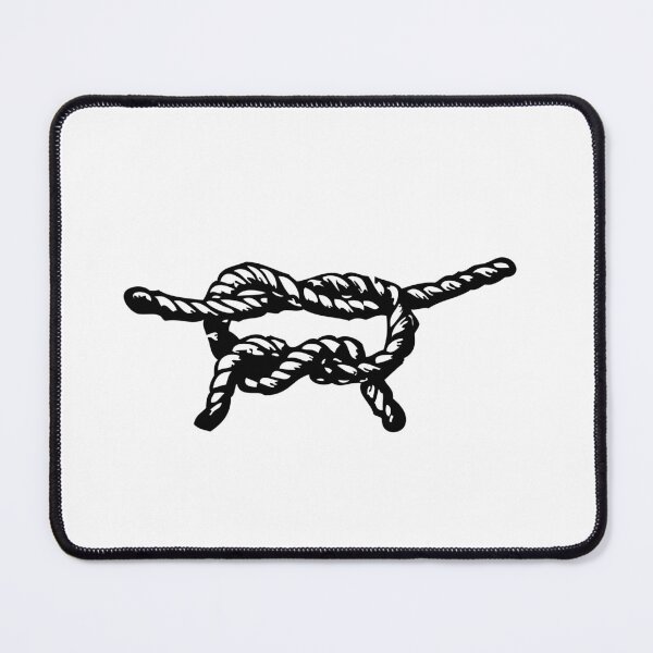 Item preview, Thicc Reef Knot, Black on White designed and sold by TheTautLine.