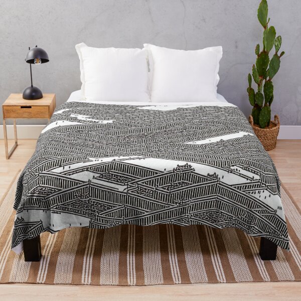 Item preview, The Forbidden City Traditional Chinese Cityscape Oriental Pattern designed and sold by speedrunner.
