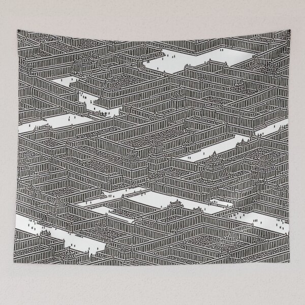 Item preview, The Forbidden City Traditional Chinese Cityscape Oriental Pattern designed and sold by speedrunner.