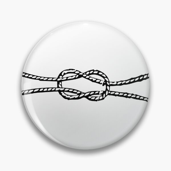 Item preview, Loop to Loop/Reef Knot, Black on White designed and sold by TheTautLine.