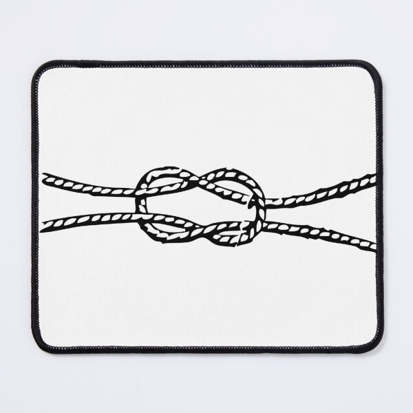 Item preview, Loop to Loop/Reef Knot, Black on White designed and sold by TheTautLine.