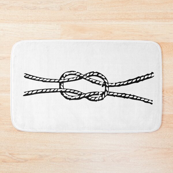 Item preview, Loop to Loop/Reef Knot, Black on White designed and sold by TheTautLine.
