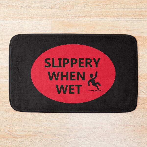 Item preview, SLIPPERY WHEN WET Industrial style sign  designed and sold by lobodelnoir.