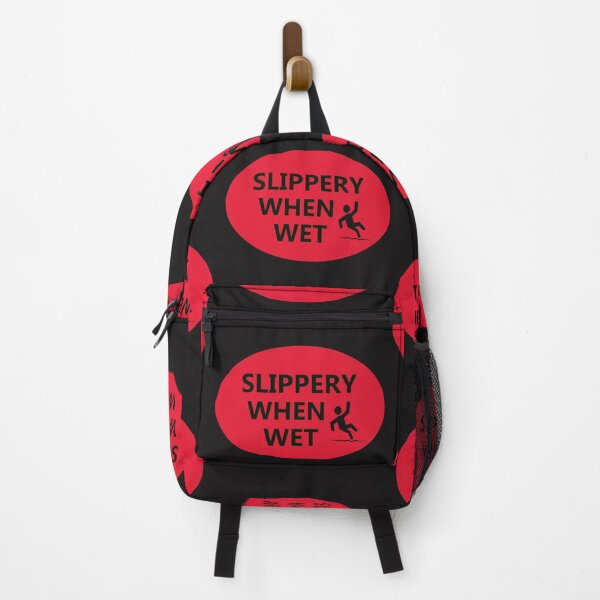 Item preview, SLIPPERY WHEN WET Industrial style sign  designed and sold by lobodelnoir.