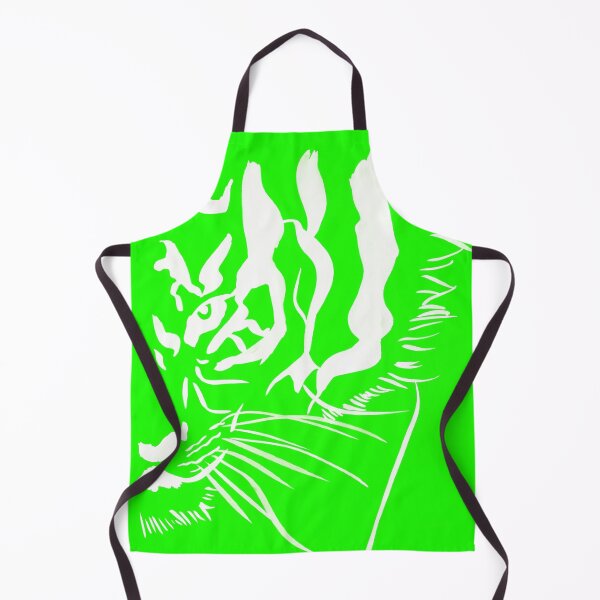 Item preview, Eye of the Tiger - Green and White designed and sold by Niina Niskanen.