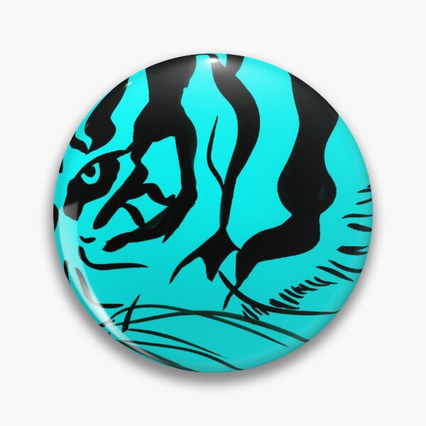 Item preview, Eye of the Tiger - Black & Turquoise designed and sold by Niina  Niskanen.