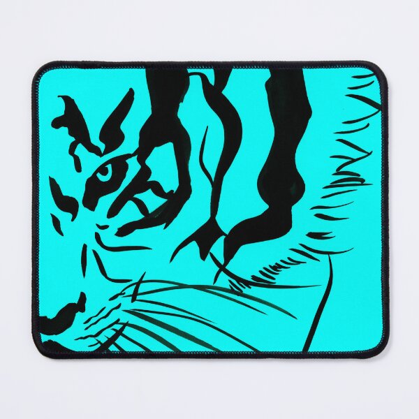 Item preview, Eye of the Tiger - Black & Turquoise designed and sold by Niina  Niskanen.